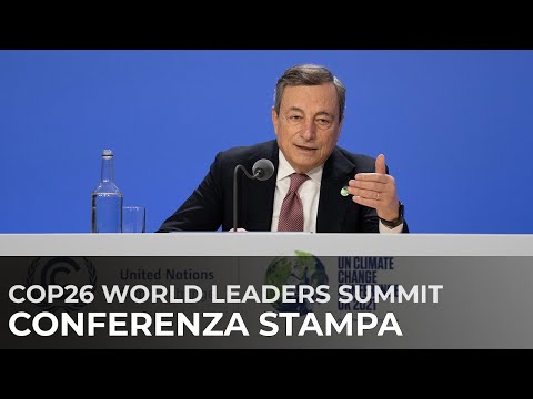 #COP26 World Leaders Summit, conferenza stampa del Presidente Draghi